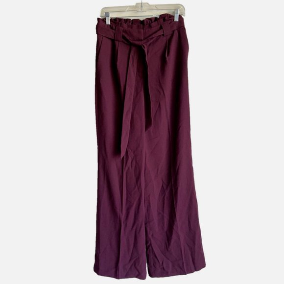 Express Purple Wide Leg Pants - Picture 1 of 9
